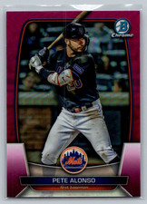 2023 Bowman Chrome Fuchsia Refractor SP /299 #39 Pete Alonso Mets