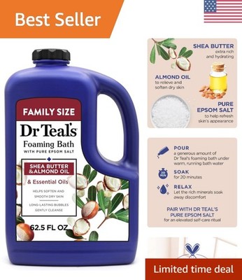 Dr Teal'S Foaming Bath with Pure Epsom Salt, Shea Butter & Almond Oil, 62.5 Fl O