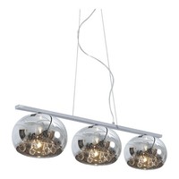 Chrom Durchsichtig Klassisch HäNgelampe Pendelleuchte 3X33W/G9 102X143 [Cm]