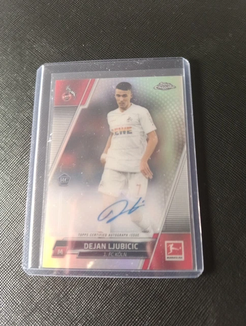 Topps Bundesliga Chrome 21/22 Dejan Ljubicic RC mit Autogramm