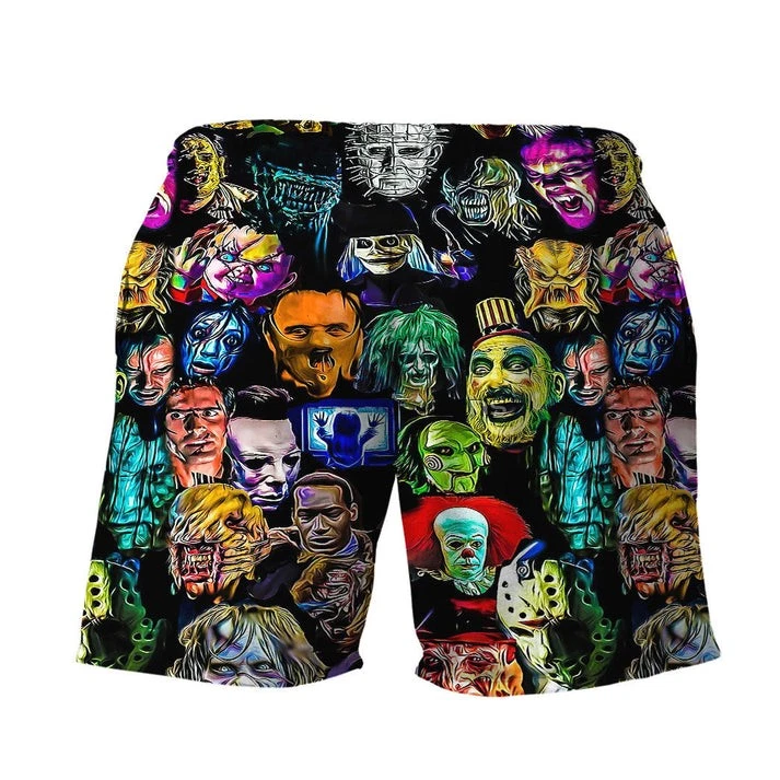 3D Horror Collection Characters Custom Men Shorts
