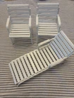 BARBIE-Vintage Dream House Patio Pool Beach Lounge Chairs Set/3