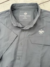 Boy Scouts Of America BSA Mens Shirt Vented Performance Button Down Adult Size X