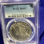 Morgan 1885-O PCGS MS65 New Orleans Silver $1 Coin 0.9 Fineness KM#110 Business