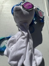 Build A Bear DJ Pon-3 My Little Pony White Vinyl Scratch Music Note Plush NWT