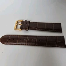 Lucien Piccard Watch Strap Band Brown Leather 22mm