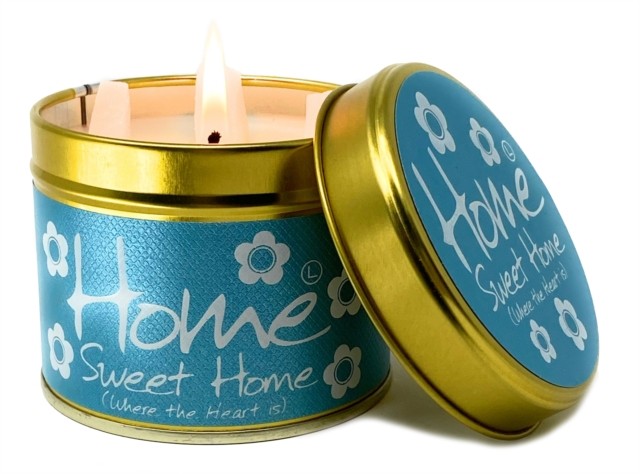 Lily Flame Home Sweet Home Scented Tin Candle - A Warm Welcome with Coconut and Vanilla - A Gift to Bring a Smile - Cruelty Free and Vegan Free - Image 2