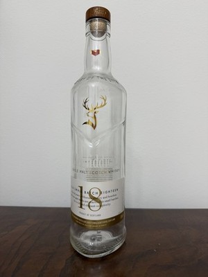 Empty bottle GLENFIDDICH 18 YR SINGLE MALT SCOTCH WHISKY 750ML Good Condition