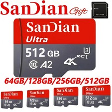 SanDisk 32-512GB micro SD SDXC Card 100MB/s Ultra 512GB Class 10 UHS-1 A1 Card.