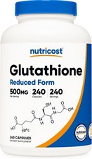 Nutricost Glutathione Capsules 500mg, 240 Cap...