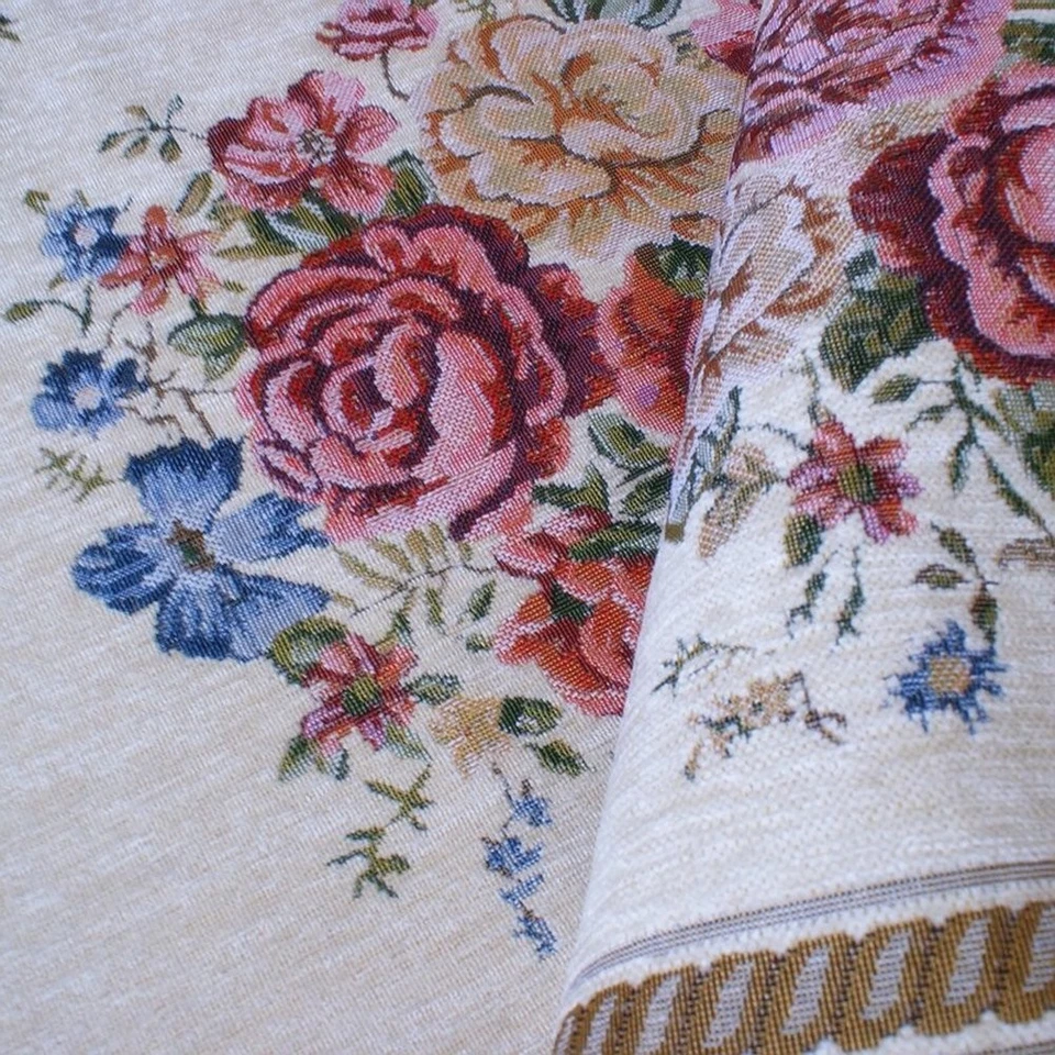 Rustic Shabby Rose Rug Luxury Vintage Elegant Traditional Rugs Accent Floral ... - Image 4 of 4