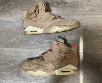 Size 10.5 - Jordan 6 Retro x Travis Scott Mid British Khaki