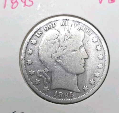 1895 Barber Half Dollar Good Condition. 90% Silver.