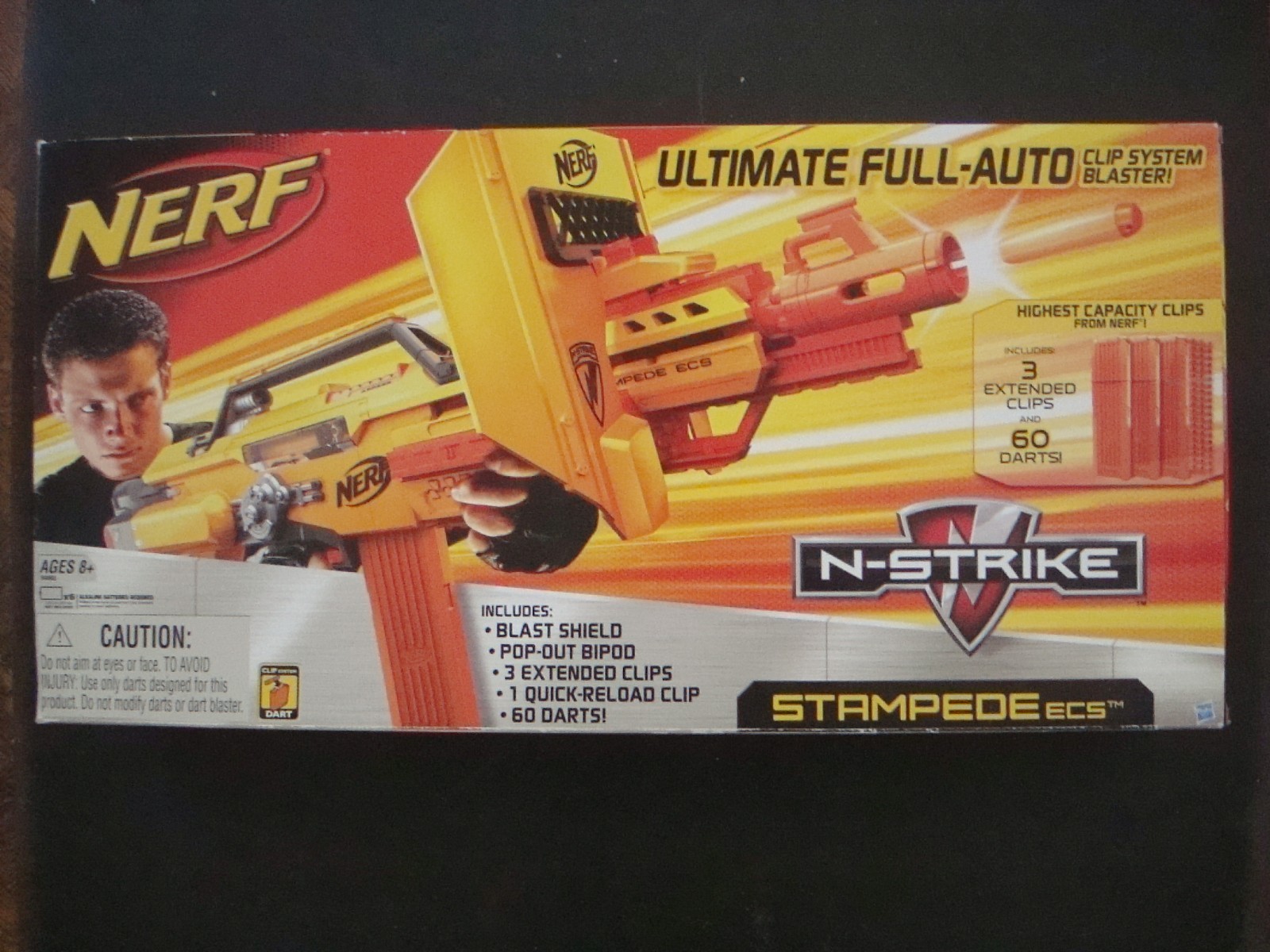 Nerf N-Strike Stampede ECS Ultimate Full-Auto Clip System Bl