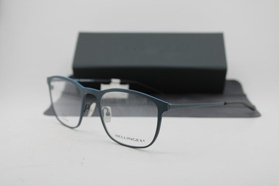 NEW BELLINGER DENMARK LESS TITANIUM-5933 BLUE BLACK AUTHENTIC EYEGLASSES 52-20