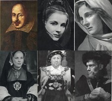 Lot of Over 40 Royal Shakespeare Theater Stage Actors 1949-72 B&W Postcards EX+