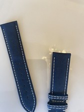 Cinturino orologio Breitling nylon tela blu 22mm / 20mm 