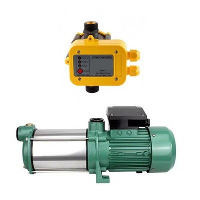 Leise Zentrifugal-Elektropumpe MH90 5M PPO 1,4 HP + Druckcontroller
