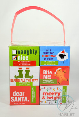 New 12 Pack Christmas Hot Cocoa Mix Gift Set   Funny Holiday Flavors 
