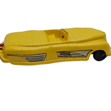 Mormac Powermatic Space Car 1950s Remote Control Battery Toy Yellow Vtg