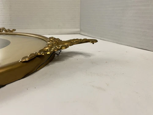 Vintage Convex Glass Metal Wall Hanging Frame Virgin Mary - Picture 10 of 14