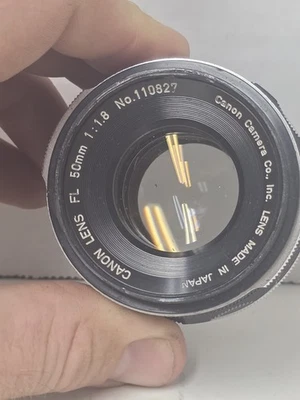 Canon FL 50mm f/1.8 MF Standard Prime Lens Made In Japan - Image 1 of 4