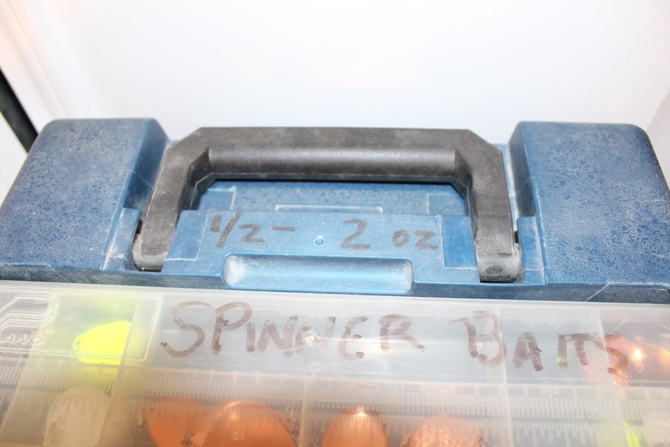 Vintage Plano 451 Spinner Bait Tackle Box USA Spinner Bait Inserts | eBay