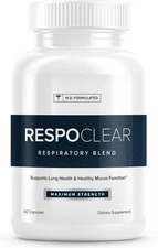 RespoClear Respiratory Lung Health & Sinus Support Supplement - USA Made - 60ct.