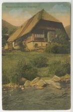 GERMANY Postcard View Of Black Forest House - Zurich Cancel 1907 vintage 03