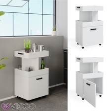 Mobile bar angolo bar minibar bar ripostiglio su rotelle Kamber bianco Vicco