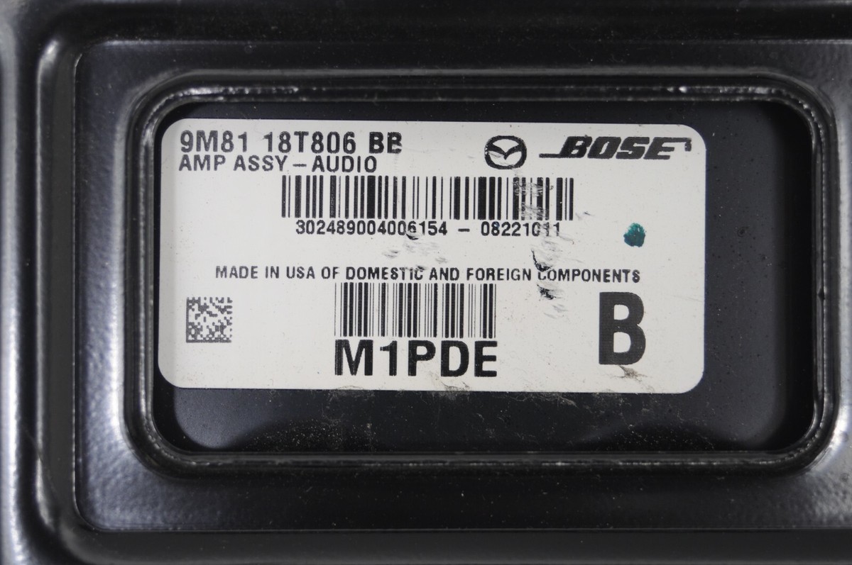 ✓🚘 2009 - 2013 MAZDA 6 Amplifier AMP BOSE OEM 9M8118T806BB | eBay