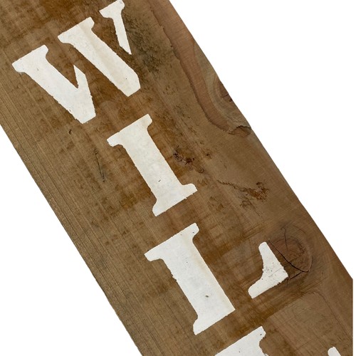 Deko Holz Schild Willkommen natur Tür Garten Terasse Tau aufhängen Holz - Bild 3 von 5
