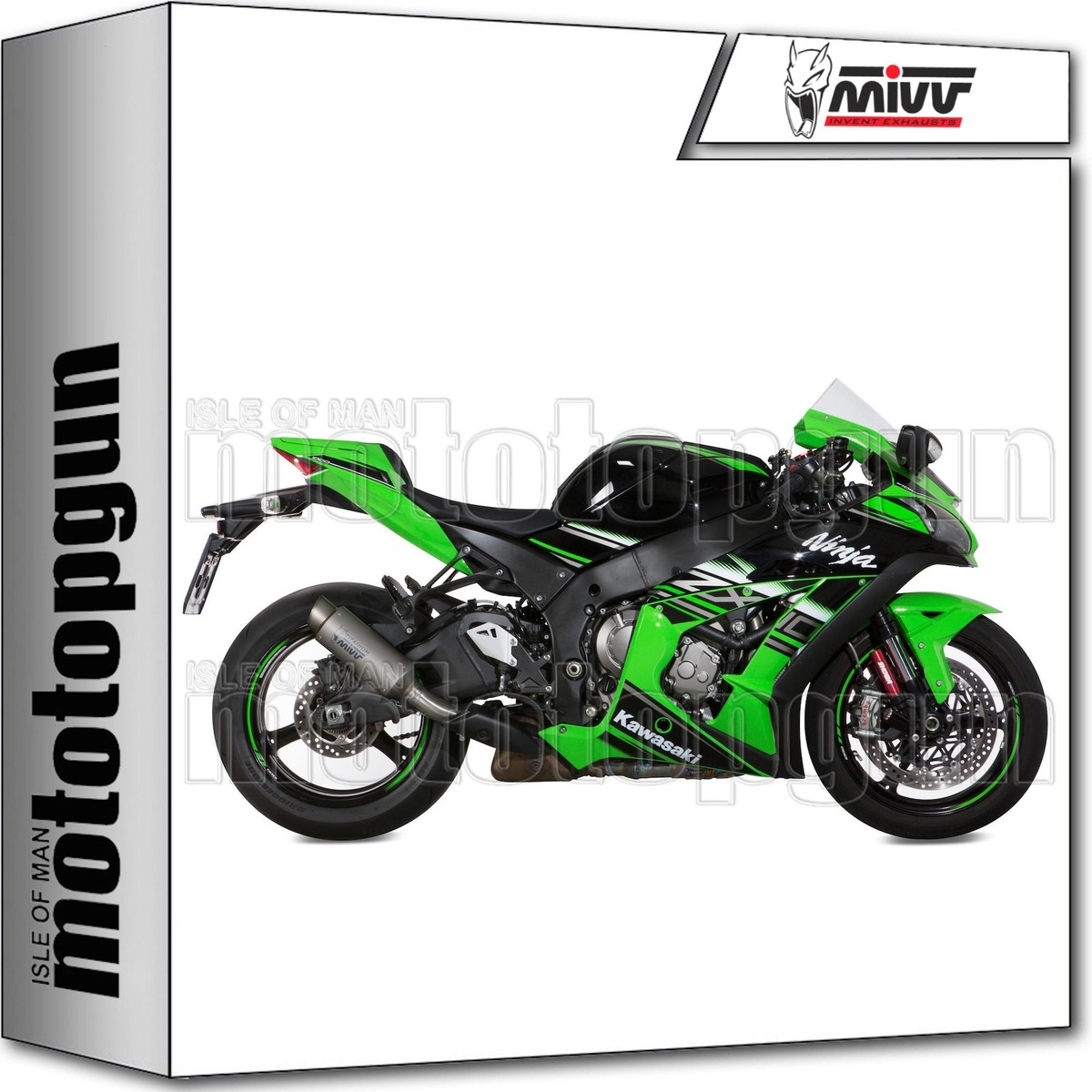 take exhaust titanium gp-pro mivv kawasaki zx-10 zx10 r 16/22 | eBay