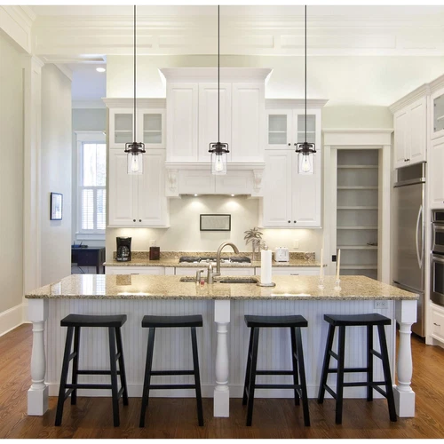 NUVO 60/6732 Antebellum 1 Light Mini Pendant Fixture Matte Black - Picture 2 of 5