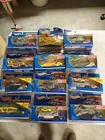 Lot Of 12 Vintage Hot Wheels Pavement Pounders Semi Trucks W/ Cars Motorcycles