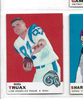 1969 Topps Football #103 Billy Truax Rams NM/Mint | eBay