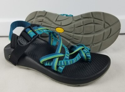 CHACO RIVER Hiking Sandals Womens US 6 Aqua Blue Green  display picture 1