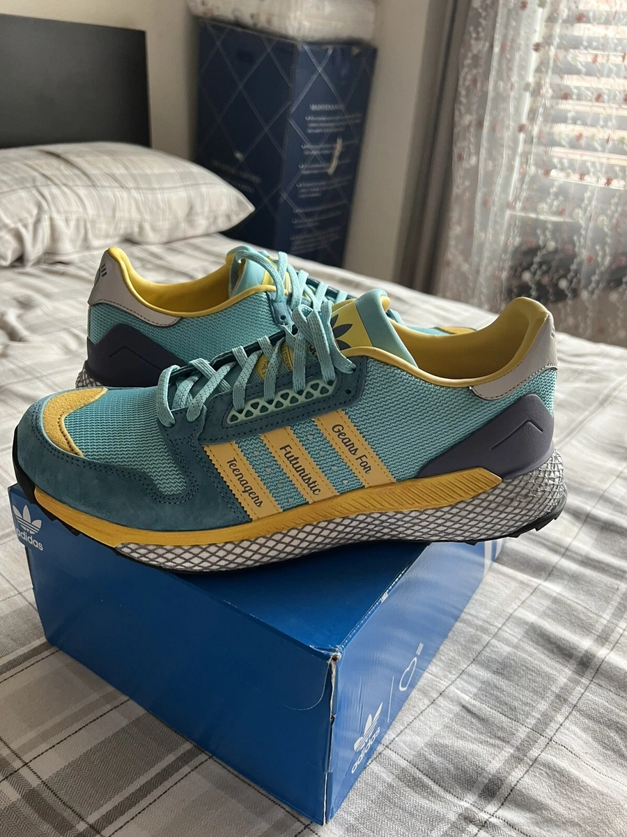Adidas Human Made x Questar Light Aqua Men's Size 9.5 Sneakers Trainers GY3018