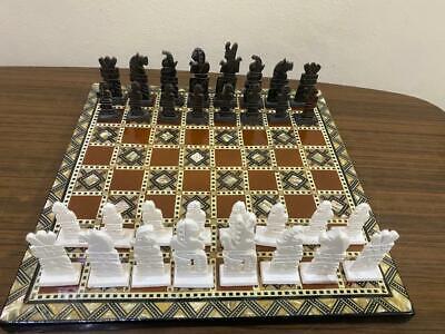 Handmade Chess Pieces Real Carving Camel Bone