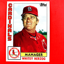 Whitey Herzog 1984 Topps Card #561 MLB St. Louis Cardinals