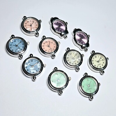 Watch Face for Beading lot of 100 pcs Colored Face watch Simple  Antique Look