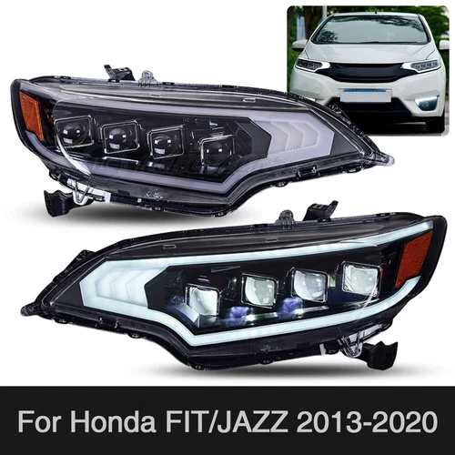 HC LED Headlights For Honda FIT/JAZZ 2013-2020 Sequential with Animation DRL - Picture 10 of 18
