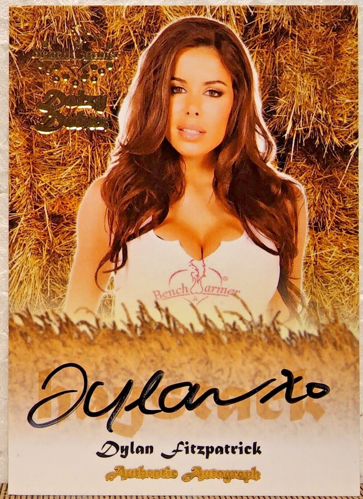 Dylan Fitzpatrick Daizy Dukez ~ 2015 Black Signature Haystack Card ~ BENCHWARMER