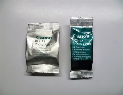 2 x Original Canon BCI-12C BCI-12BK BJC-85 BJC85 ( 1 x Color + 1 x Schwarz ) 