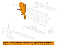 GM OEM 19-23 XT4 Cooling Radiator Components-Side Baffle 84588215