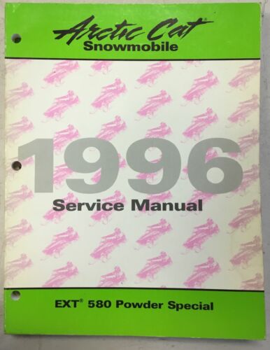 1996 Arctic Cat Snowmobile Service Manual Ext 580 Powder Special - Afbeelding 1 van 1
