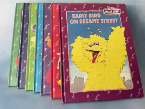 Sesame Street Book Club, Lot 7 Hardcover Books, Nice Condition, Big Bird, Elmo - Photo 1/24