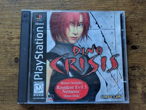 Dino Crisis (Sony PlayStation 1, 99 PS1 Complete W/ Resident Evil 3 Nemesis Demo