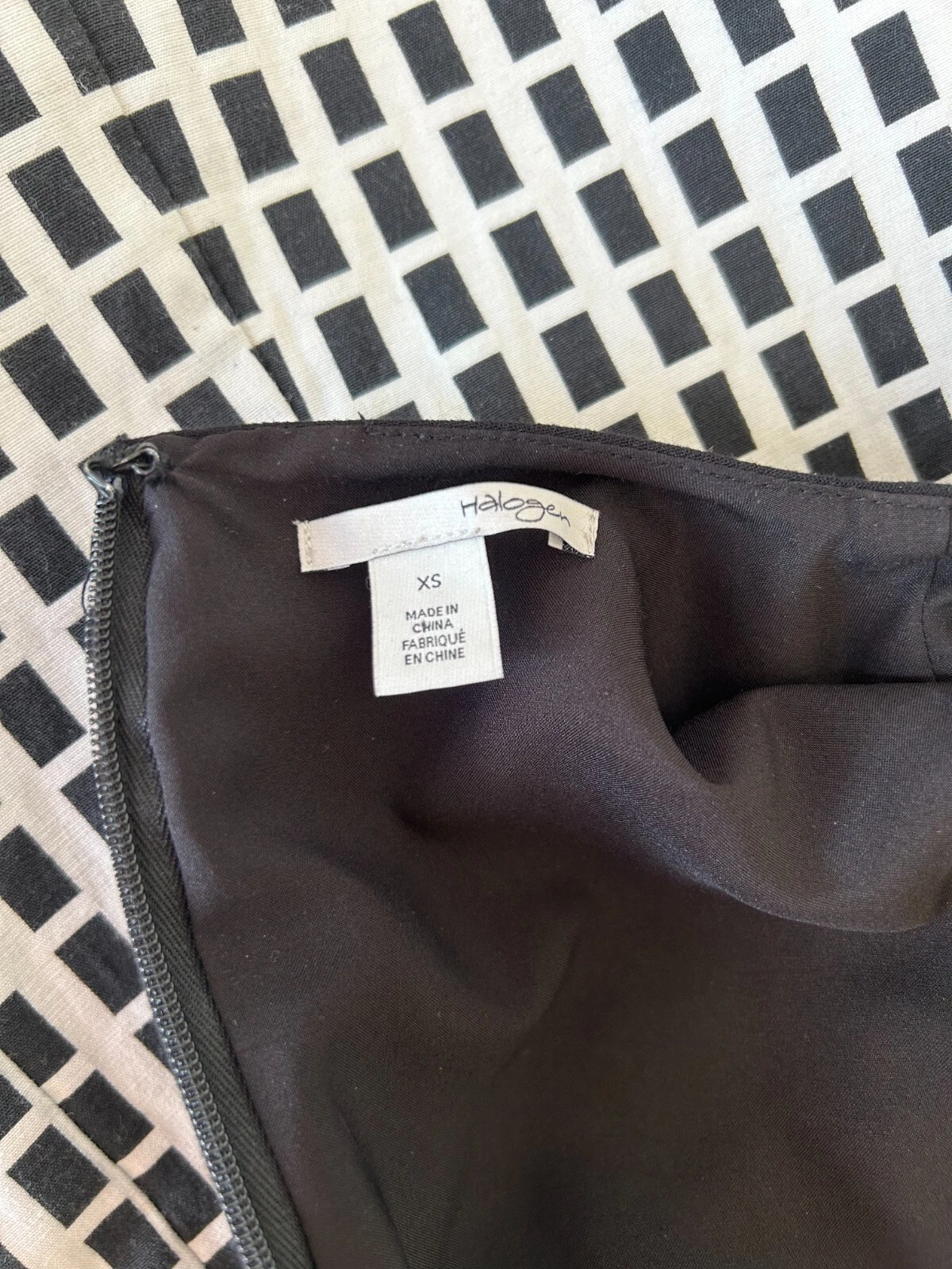 VETEMENTS Tubino abito alogeno ColorBlock geometrico senza maniche girocollo nero taglia X Small