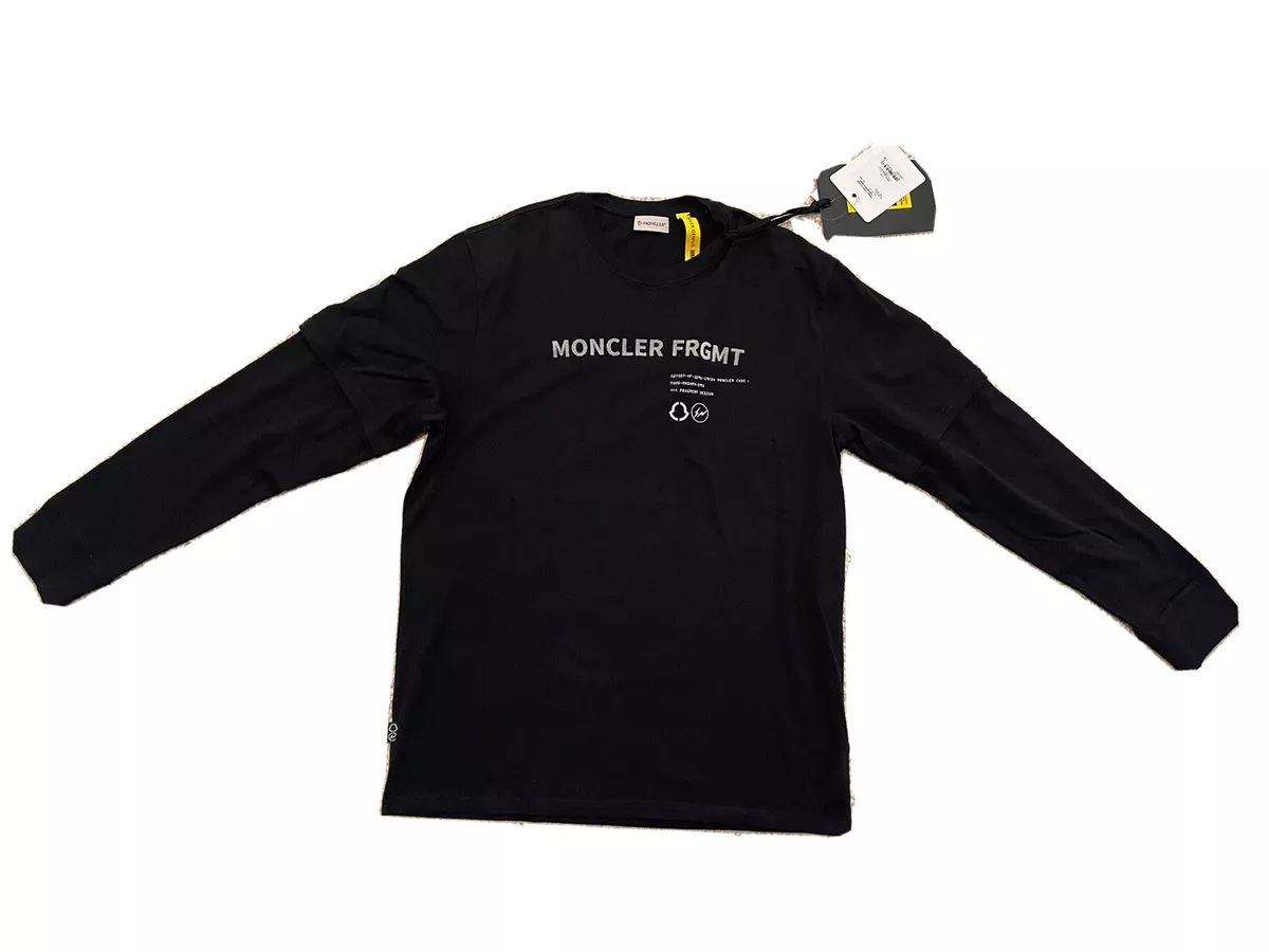 Moncler Genius 7 Fragment Hiroshi Fujiwara Black Logo Long Sleeve